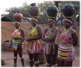 zulu women with beer pots
